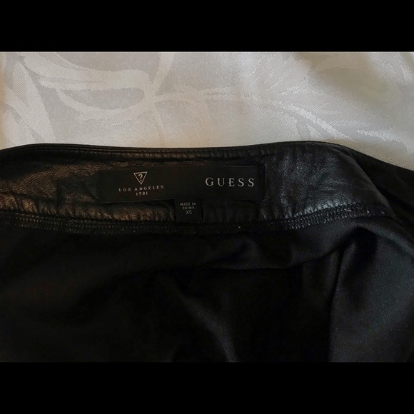 Guess Circle Flared Mini Skirt - (Black) - Picture 3 of 14